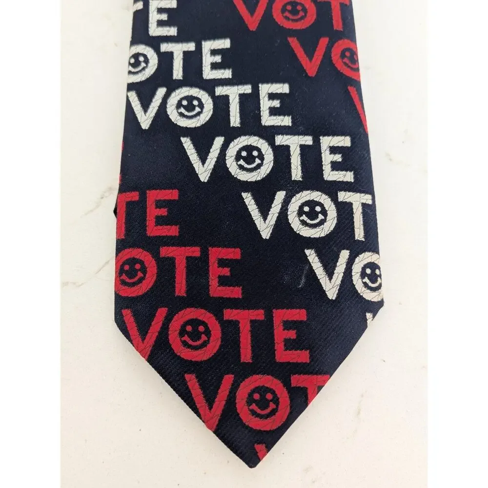 Vtg. VOTE Necktie 1970's Towncraft JCPENNEY John Glenn 